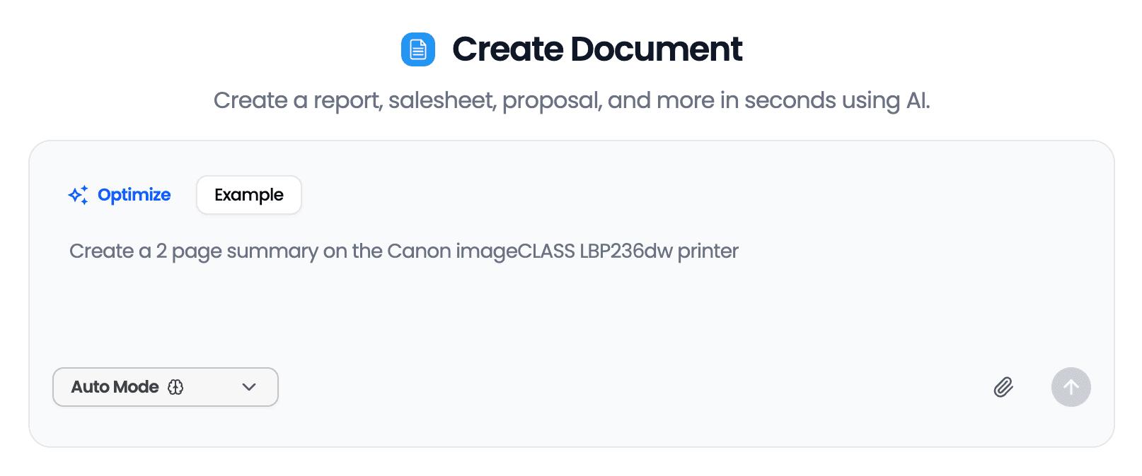 AI Document Generator App Preview
